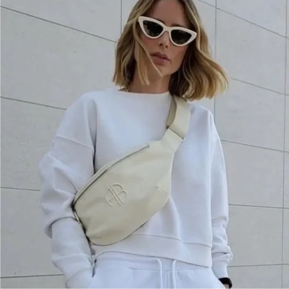 Anine Bing Cream Crossbody Bag